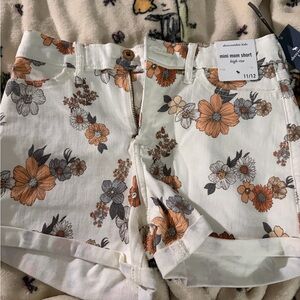 Abercrombie Kids Floral High Rise Shorts